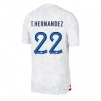 Echipament fotbal Franţa Theo Hernandez #22 Tricou Deplasare Mondial 2022 maneca scurta